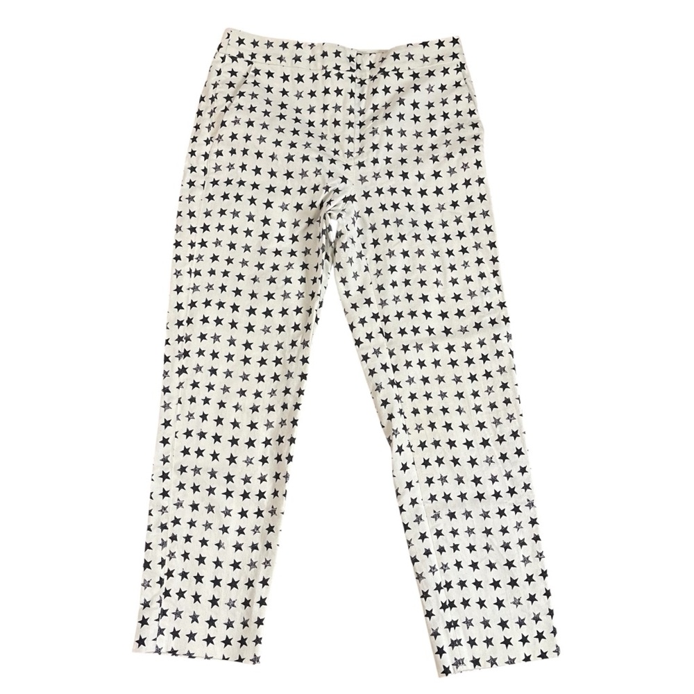 Max Mara White Star Patterned Pants US 6